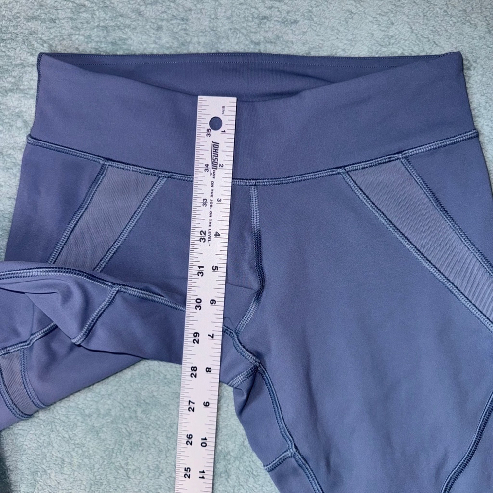 Women's Lululemon Leggings Crop Mesh Steel Blue Size 4 - Picture 7 of 9